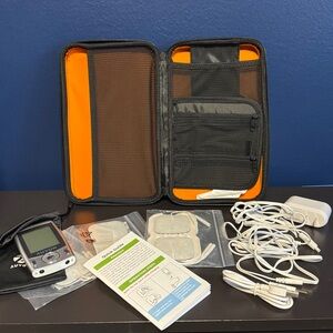 AUVON TENS Unit Muscle Stimulator Machine with Accessories and Hard Case